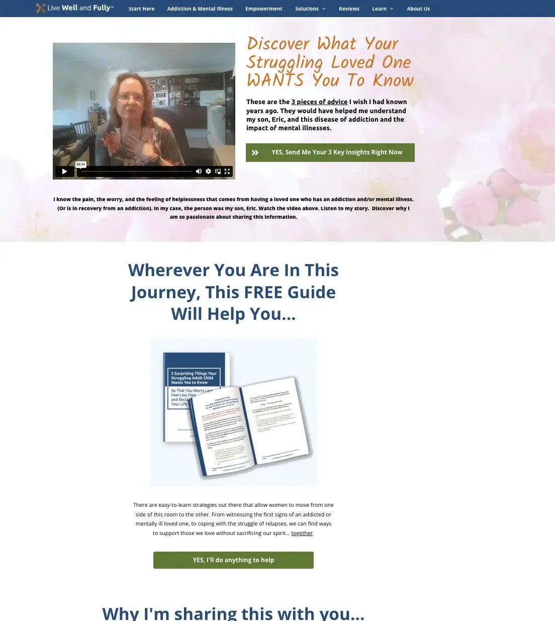 Live Well and fully old website